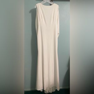 White Wedding Dress with Cape